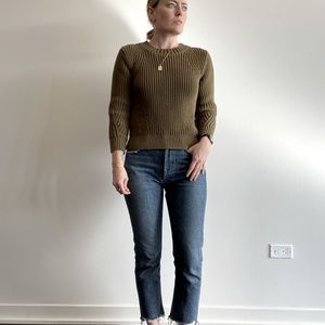 Everlane Texture Cotton Crew sweater, size S